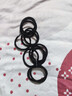 优家（UPLUS）加粗高弹力头绳12根无痕发绳耐用发圈皮筋扎头发橡皮筋皮套黑色 实拍图