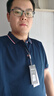 罗蒙（ROMON）短袖t恤男夏季纯色polo中青年凉感翻领T恤衫1406 实拍图