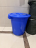 塑料桶特大加厚水桶家用储水用带盖大号经济型小酵素桶发酵桶大桶 蓝色带盖80# 无规格 实拍图
