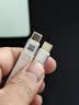 Smorss数据线Type-C全功能ctoc兼容雷电4双头短线240W快充40Gbps高速传输PD3.1适用手机电脑移动硬盘灰白 实拍图