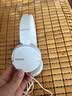 索尼（SONY） MDR-ZX110AP 耳机头戴式重低音手机电脑游戏有线耳机学生上网课学习办公耳麦 白色 实拍图