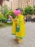 SEVEN ONLY OLINE小萌鲨雨鞋儿童雨衣套装女童可爱防滑水鞋幼儿园学生上学宝宝雨靴 雨靴柠檬黄【仅雨鞋】 【150】内长15cm 脚长约14穿 实拍图
