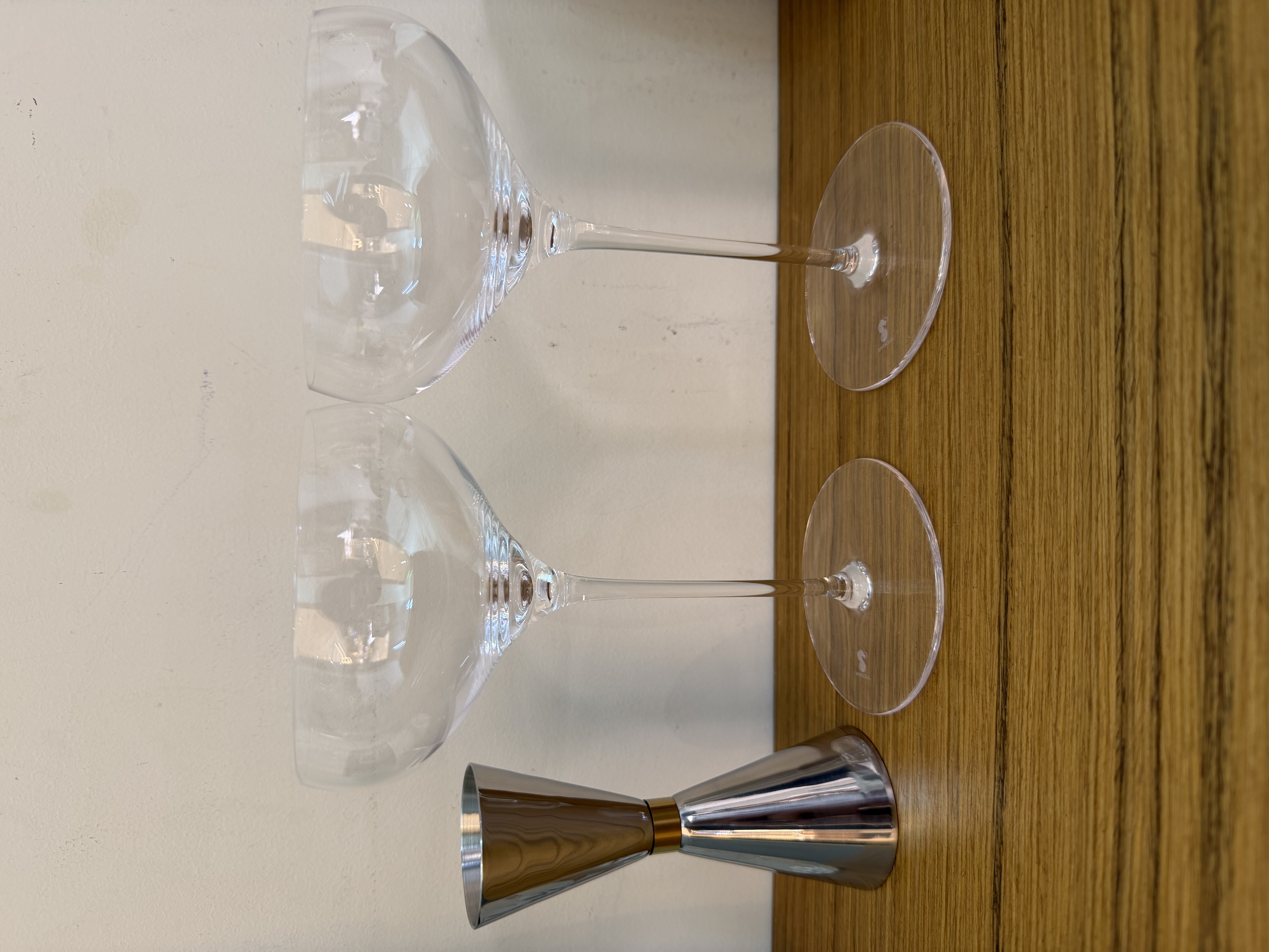 酒吧灵魂304不锈钢量酒器 经典日式一体式盎司杯 调酒师jigger量杯带刻度 镜光【30/45ml】 实拍图