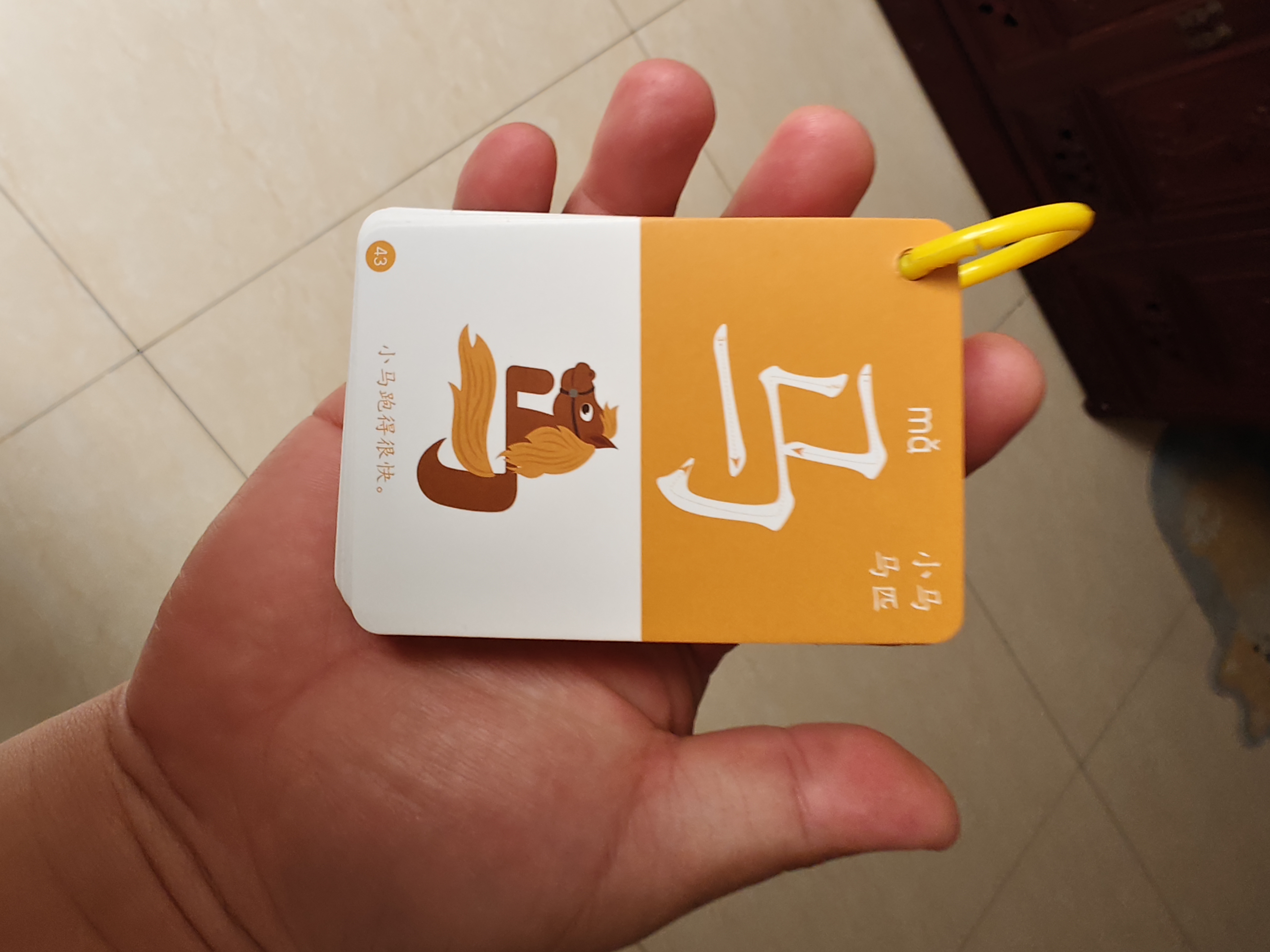 奕思瑞幼儿童识字卡片1-3-6岁1000字象形字幼儿园宝宝一年级看图认字卡 实拍图