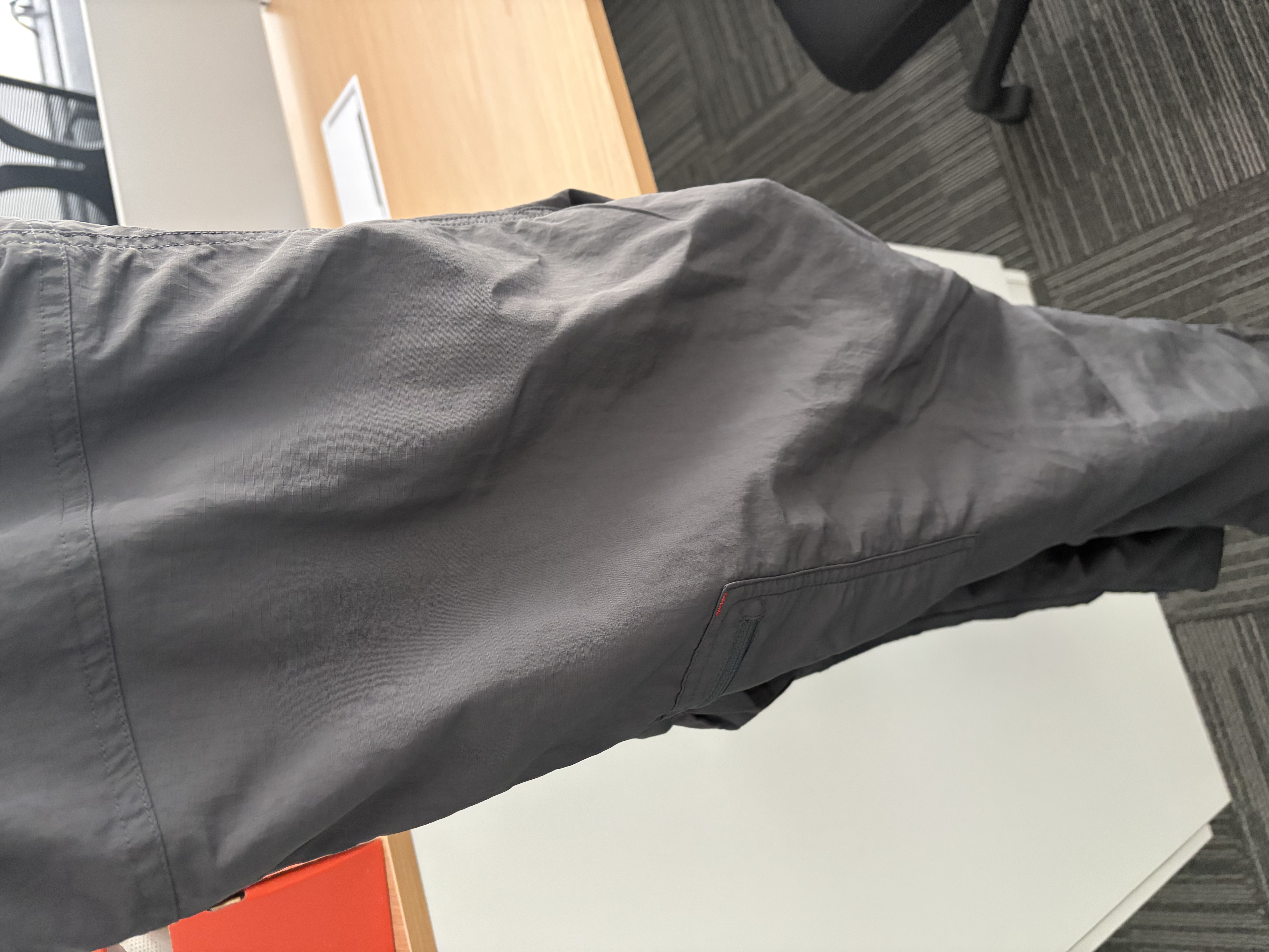 迪卡侬（DECATHLON）速干裤男女户外长裤徒步裤子快干登山透气弹力 TREK100 黑灰色-男款 【亚洲版型 裆部加深】 48 实拍图
