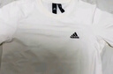 adidas情侣休闲纯棉上衣圆领短袖T恤男女夏季阿迪达斯官方轻运动   米白   XL 实拍图