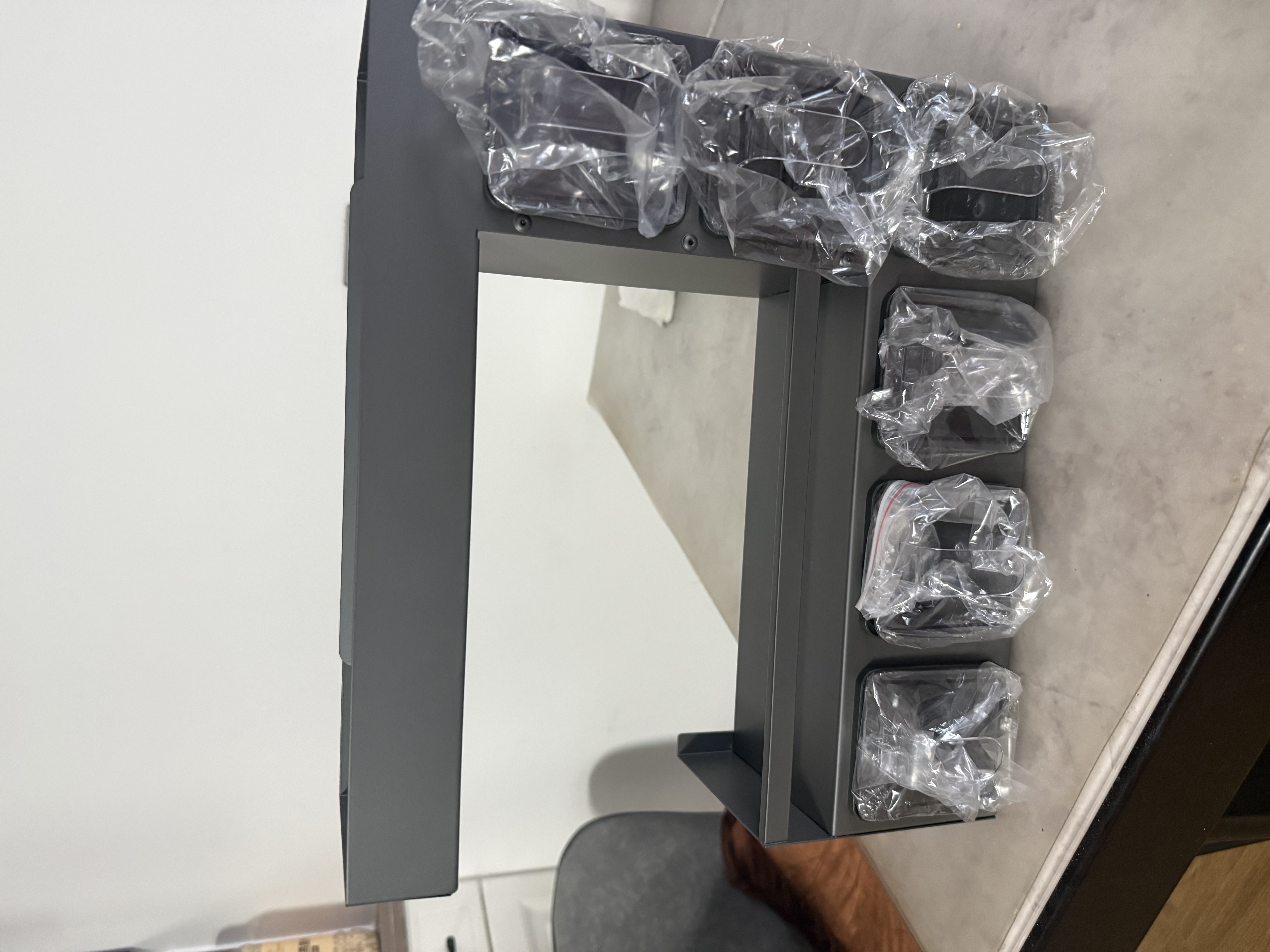 佳帮手调料置物架厨房多功能调料盒佐料收纳架子免打孔壁挂神器 6盒枪灰 实拍图
