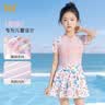 361°儿童泳衣女童女孩夏季可爱连体裙式平角中大童游泳衣装备泳装 实拍图