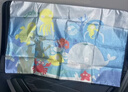趣行汽车遮阳帘通用型磁吸车窗遮阳帘防晒隔热 海底世界后排单片装 实拍图