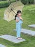 七麦麦三折晴雨伞儿童伞学生伞安全圆角太阳伞遮阳伞防晒伞男女孩雨伞粉 实拍图