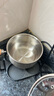 双枪（Suncha）316L不锈钢小奶锅辅食锅汤锅泡面蒸锅燃气电磁炉16cm带盖 实拍图
