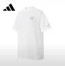阿迪达斯（adidas）女装透气舒适潮流时尚休闲运动短袖KC4561 XL  白 实拍图