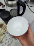 瓷秀源纯白唐山骨瓷碗家用套装微波炉米饭碗面碗粥碗防烫吃饭餐具陶瓷碗 5英寸金钟碗10个 实拍图