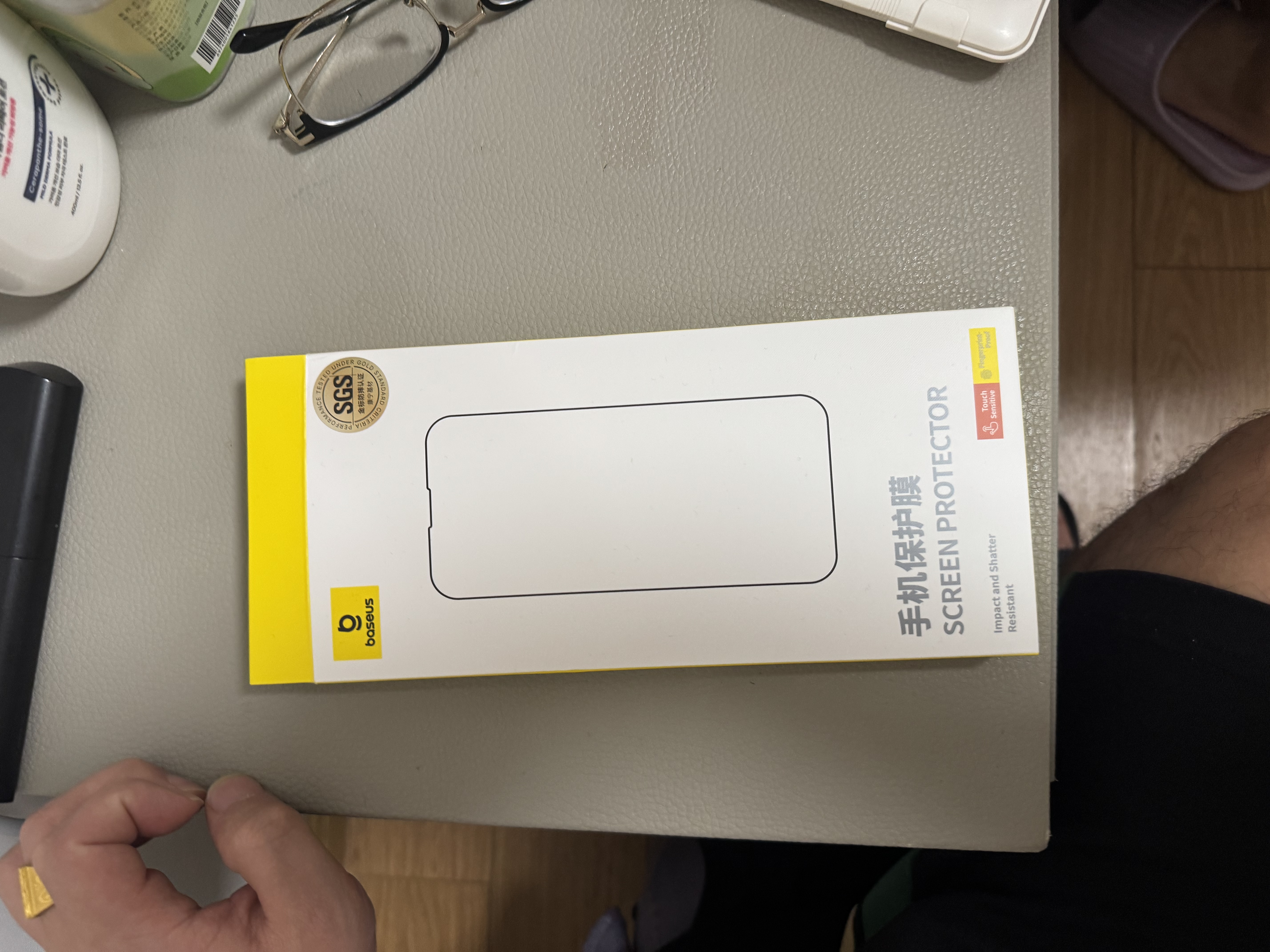 倍思AR康宁膜【AR增透|抗反射】适用苹果15Pro钢化膜 iPhone15Pro手机膜防尘防摔防指纹高清膜无尘仓 实拍图