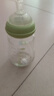 小土豆（potato）吸管奶瓶婴儿玻璃宽口径带手柄重力球配L号4个月以上 240ml艾草绿 实拍图