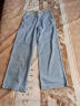 魅力棠天丝高腰牛仔阔腿裤女显高夏季薄款新款百搭女裤直筒宽松显瘦大脚 浅蓝色 L 28(105-115斤) 实拍图