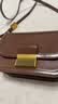 CHARLES&KEITH复古锁扣豆腐包单肩斜挎包包女包生日礼物送女友CK2-80781400 DARK BROWN深棕色CK2-80782444 S/M 实拍图