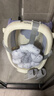 babycare婴儿洗澡盆坐浴盆洗澡神器可折叠浴盆游泳洗澡桶浴盆+浴垫 冰川蓝 实拍图