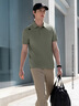 迪桑特（DESCENTE）DESCENTE迪桑特TRAINING系列男士吸湿速干D-TOUGH短袖POLO衫新品 KK-卡其色 L (175/96A) 实拍图