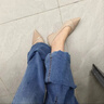 ZHR则则【羊皮垫】浅口尖头单鞋女七夕平底皮鞋女通勤女鞋 K399奶茶色37 实拍图