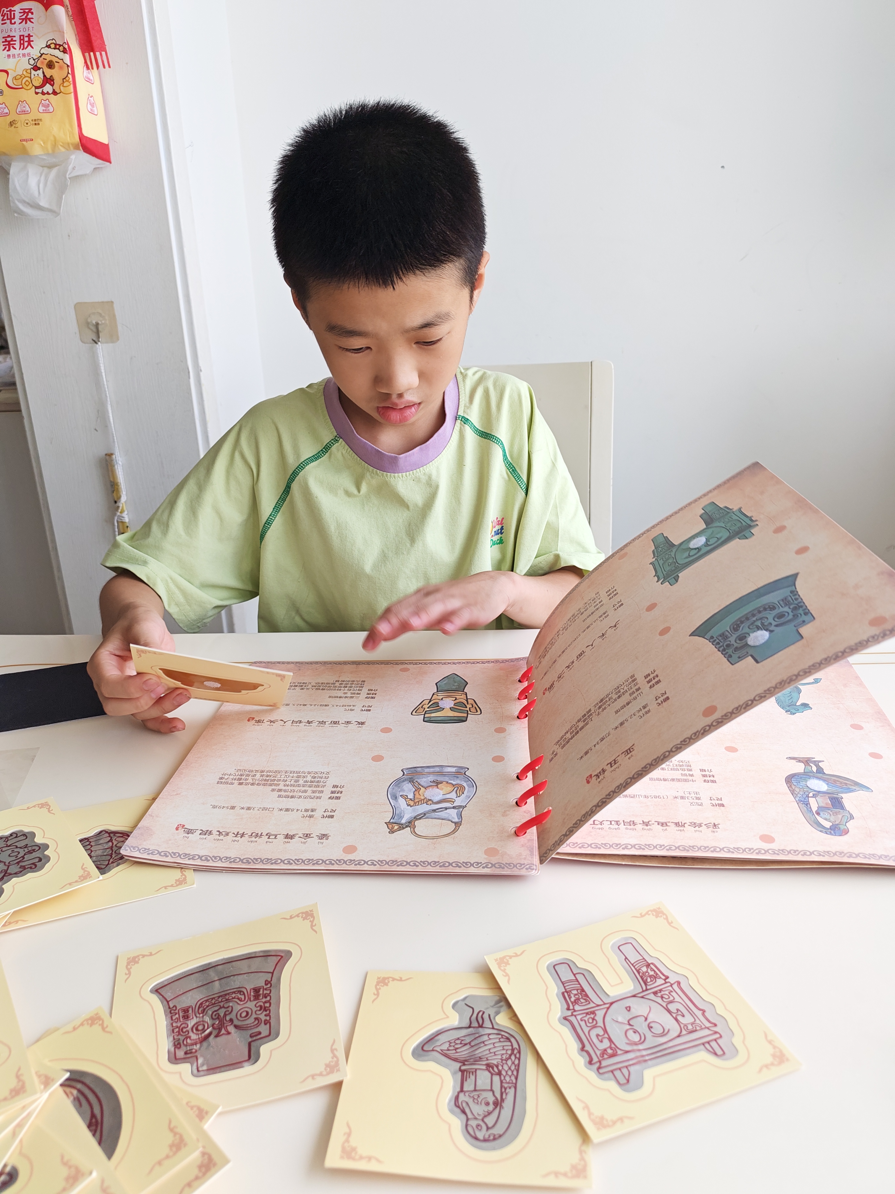 尚美贝贝儿童玩具文物复刻非遗锡雕手工diy贴纸贴画玩具男孩女孩生日礼物 实拍图