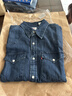 Levi's李维斯男士经典宽松蓝色牛仔衬衫时尚简约美式水洗情侣外套 中蓝色 M 实拍图