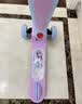迪士尼（Disney）儿童滑板车3-6-10岁可折叠调高加宽加厚踏板冰雪奇缘儿童礼物 实拍图
