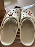 卡骆驰（CROCS）檀健次同款经典洞洞鞋轻便百搭女沙滩鞋包头拖鞋男鞋|10001 骨白色-2Y2(含智必星) 37 /38(230mm) 实拍图