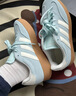 adidas「T头鞋」BARREDA休闲板鞋德训鞋男女阿迪达斯官方轻运动   薄荷绿/汉玉白/树脂黄   37 实拍图