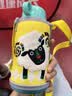 虎牌（TIGER）第三代最新款儿童杯小绵羊保温杯双杯盖MBR-S06G-YY吸管款600ML 实拍图