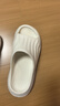 名创优品（MINISO）拖鞋男女家居情侣家用舒适浴室防滑防臭四季拖鞋  高级黑42-43 实拍图