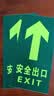 趣行安全出口直行 夜光耐磨地贴消防安全疏散逃生标识指示牌25片装 实拍图