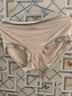 MsShe[3件59元]大码女装中高腰无痕透气抗菌裆桑蚕丝内裤胖妹妹200斤 【无痕烫印字母款】浅杏色现货 1条 4XL （适合160-200斤） 实拍图