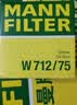 曼牌滤清器（MANNFILTER）机油滤清器机滤W712/75 W712/75M昂科拉创酷英朗沃蓝达科帕奇雅特 实拍图