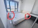 全友家居 现代简约原木风主卧室床1.5米x2米小户型双人家用高脚床 实拍图