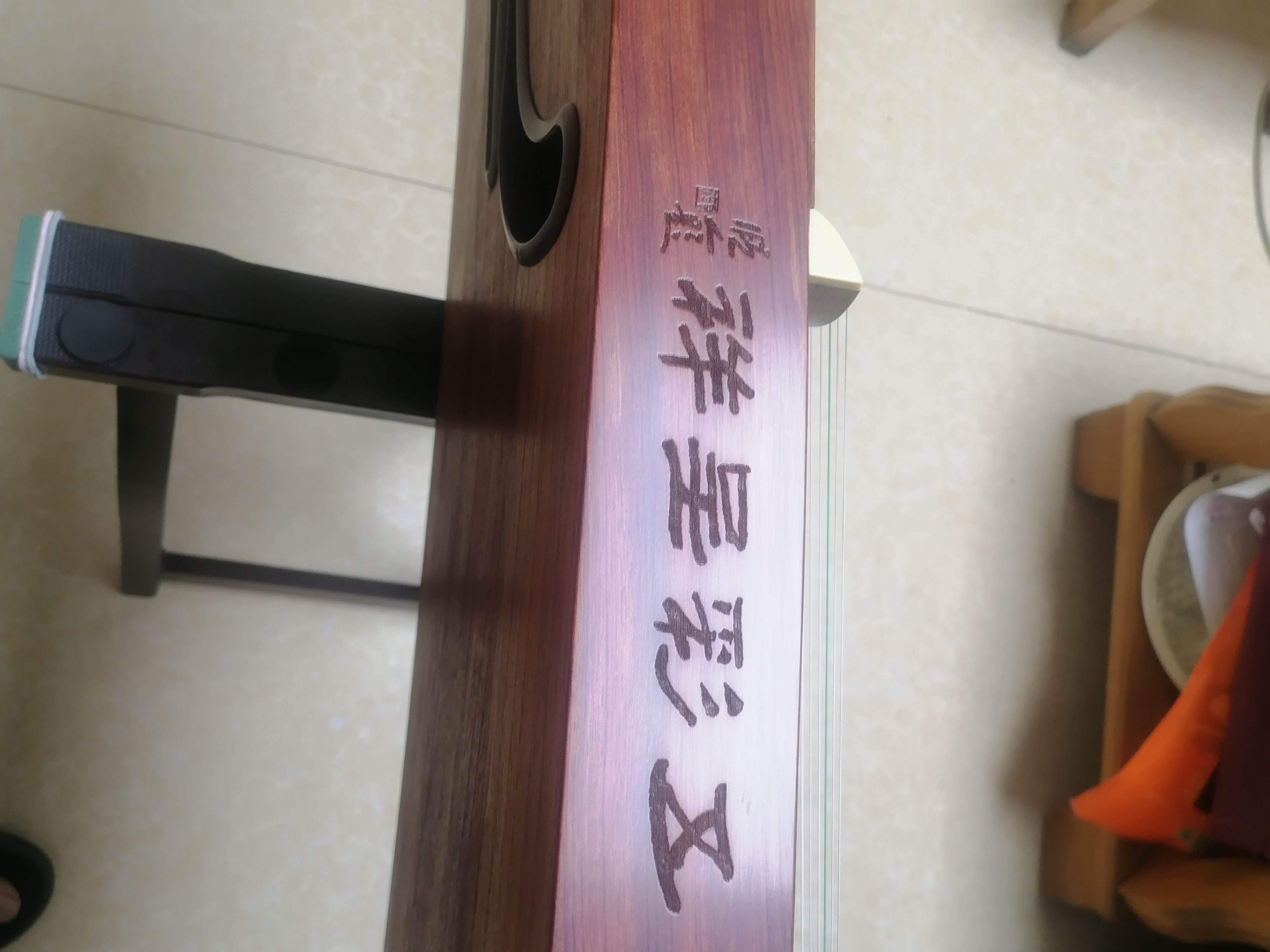 敦煌牌古筝 694L 五彩呈祥 荷塘月色 初学演奏考级筝 实拍图