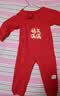 贝瑞加（Babyprints）新生儿连体衣红色满月服刚出生宝宝喜庆纯棉衣服中国风 福满59 实拍图