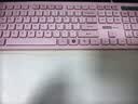 联想（Lenovo）有线键鼠套装KM220/TL21 巧克力按键有线键盘鼠标USB商务电脑办公键盘笔记本台式机一体机键盘粉色 实拍图