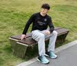 里奇.乔丹   RICKY JORDAN男鞋旋转纽扣网透气运动鞋男童春秋季2026青少年初中生减震跑步鞋 浅蓝+网面透气 43  内长265 实拍图