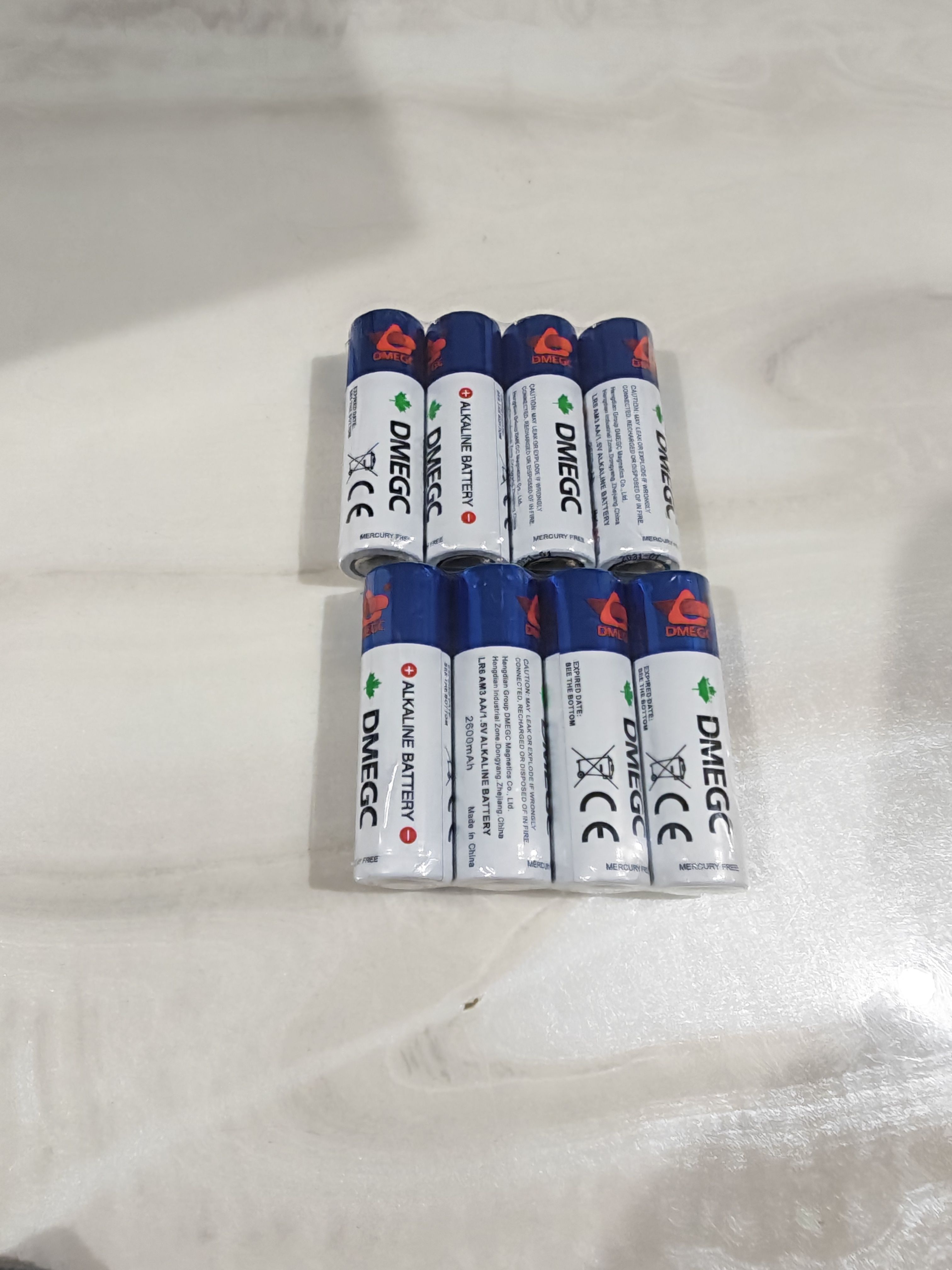 松然DMEGC 5号电池2600毫安 LR6指纹智能密码电子锁门锁专用七号AAA电池 东磁血压计血糖仪原装电池 【8节】DMEGC原装5号电池 实拍图