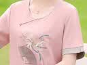 秋芙罗母亲节礼物实用送妈妈夏装冰丝套装中老年女装50岁60洋气凉感衣服 实拍图
