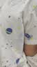 红豆儿童纯棉家居服套装男女中大童短袖网眼夏季睡衣青少年全棉空调服 H3J3315(宇航员) 160 实拍图