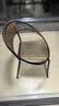 小藤椅单人靠背椅简约藤编椅子塑料餐椅阳台家用成人编织圈椅 大号双色加固加厚40cm 【双层高温烤漆】 实拍图