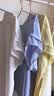 尚都比拉拼接短袖雪纺衫女显瘦遮肚子上衣夏季女装薄款休闲T恤 浅蓝色 M 实拍图