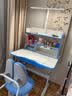 尊眠（ZUNMIAN）儿童学习桌椅套装 6-18岁可升降写字桌 中小学生家用80cm蓝色书桌 实拍图