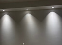 雷士（NVC）LED射灯客厅过道背景嵌入式防眩小山丘铝材7瓦暖白黑杯【莲华】 实拍图