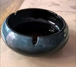 TaTanice 烟灰缸 家用客厅陶瓷烟灰缸创意办公室烟缸摆件 大号深邃绿 实拍图
