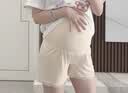 十月结晶孕妇裤春夏季安全裤防走光孕期冰丝高腰打底裤短裤薄款 米色L 实拍图