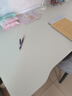 甄严选电脑桌台式电竞桌椅套装组合桌子办公家用桌学习桌书房书桌写字桌 【白架+白碳纤纹面】单桌120*60 实拍图