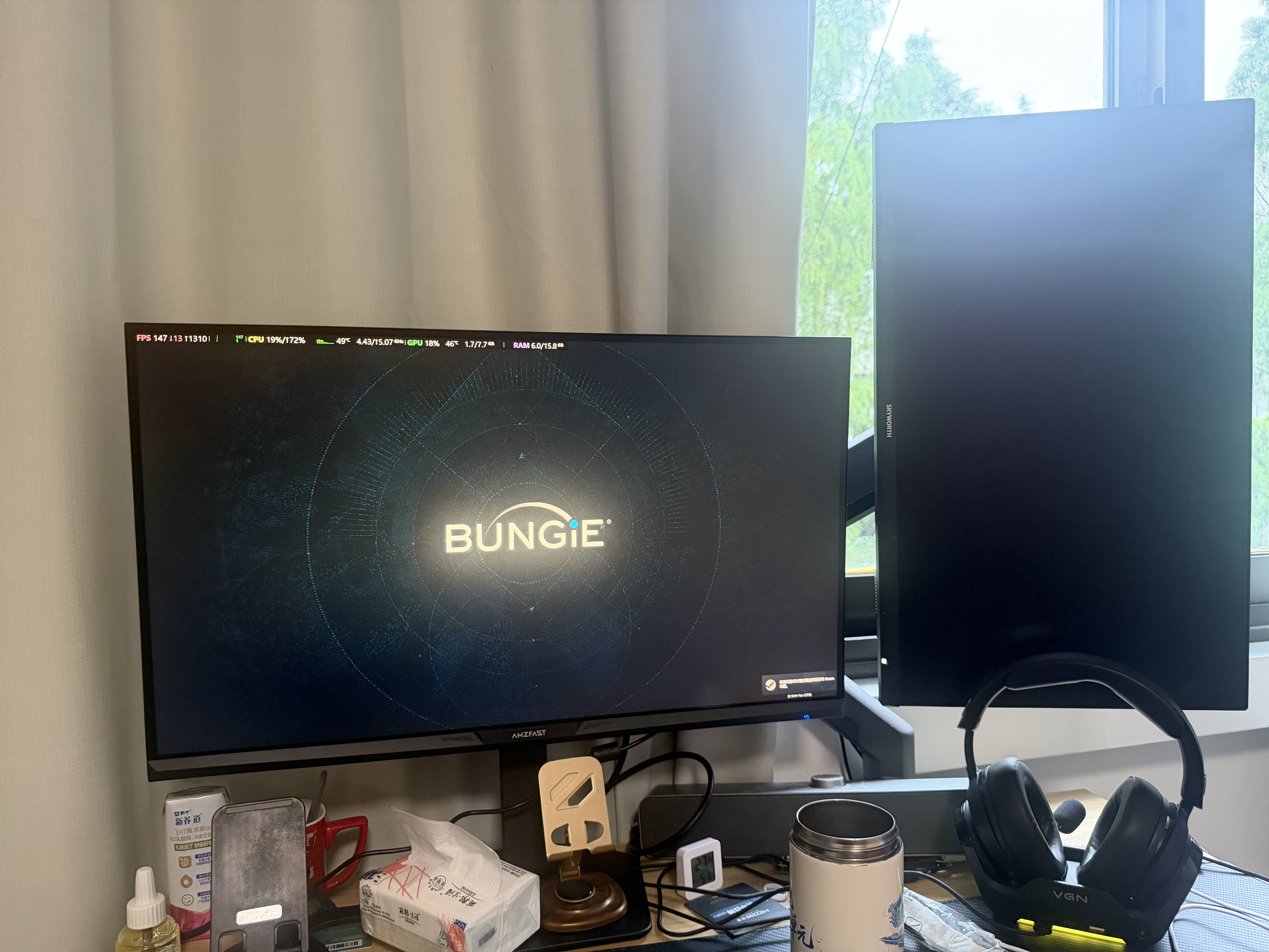 AMZFAST27英寸4K 160Hz双模320Hz  FastIPS显示器硬件低蓝光HDR400 旋转升降400nit电竞迅龙Max G27F6D 实拍图
